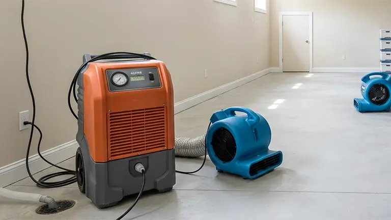 Dehumidifiers in basement