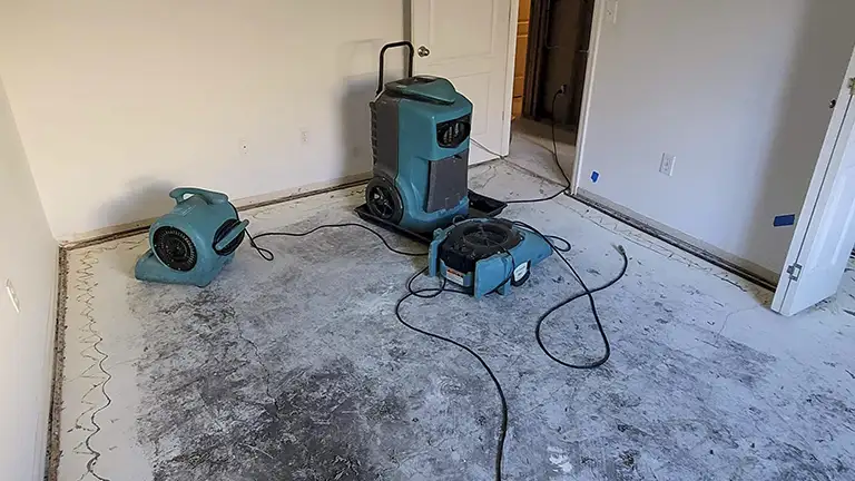 Dehumidifiers in a wet room